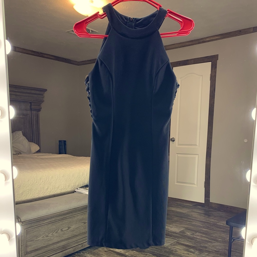 Black short dress